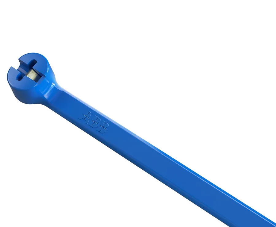 CABLE TIE DETECTABLE PA66 93X2.3MM BLUE (pack of 100)