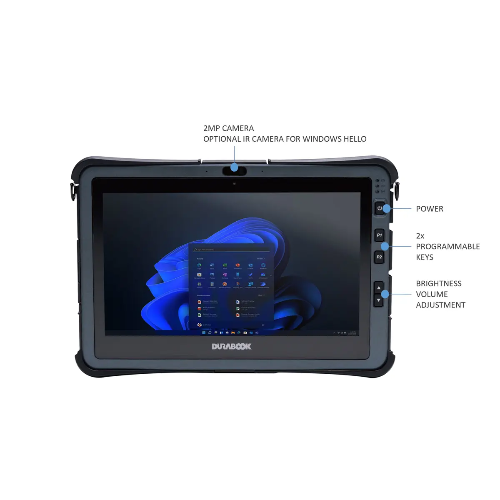 Durabook, U11, 11.6' FHD, Intel® Core™ i5-1230U, Windows 11, 8GB RAM, 256GB PCIe SSD, Wi-Fi 6E, Bluetooth v5.3,Dedicated GPS, 4G, RF Pass-Through Ante