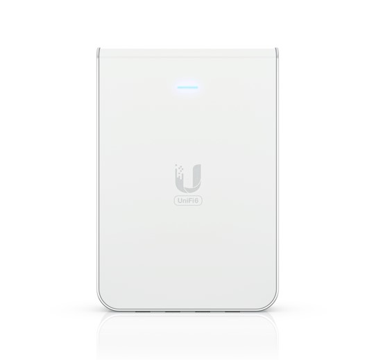 Ubiquiti UniFi Wi-Fi 6 In-Wall Wall-mounted Access Point with a Built-in PoE Switch,115 m² Coverage