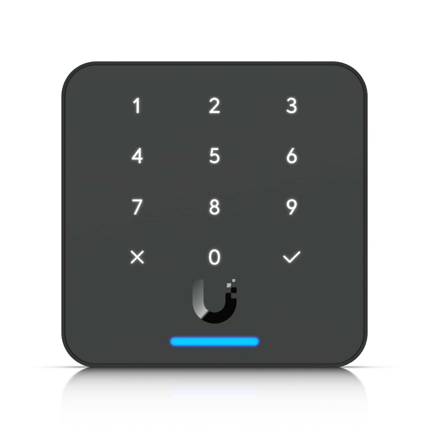 Ubiquiti Reader Flex, Black,Third-generation NFC Card Reader With A Keypad & Apple Touch Pass Support, Outdoor IP55, Power via POE