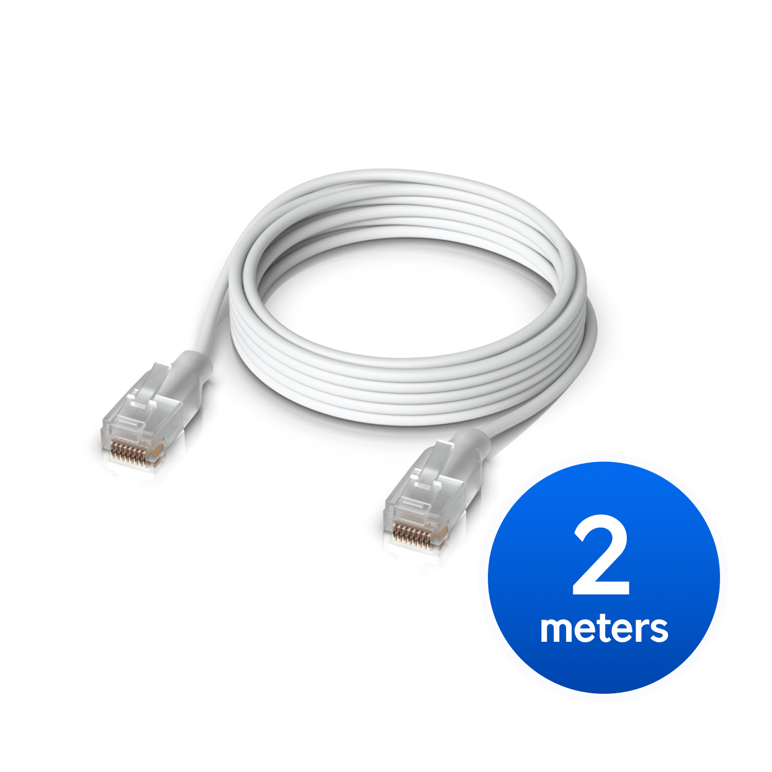 Ubiquiti UniFi Etherlighting Patch Cable Length 2M Nano-thin Patch Cable With 2.5 GbE Support Designed sShow Etherlighting Effects.