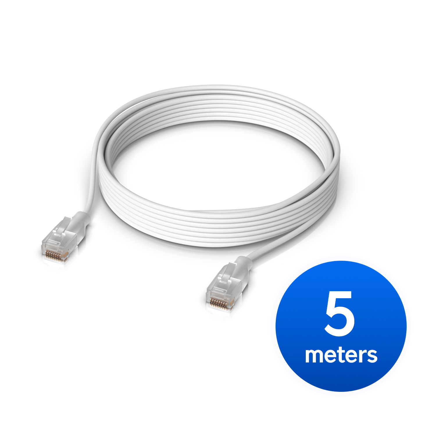 Ubiquiti UniFi Etherlighting Patch Cable Length 5M, Nano-thin Patch Cable With 2.5 GbE Support Designed sShow Etherlighting Effects