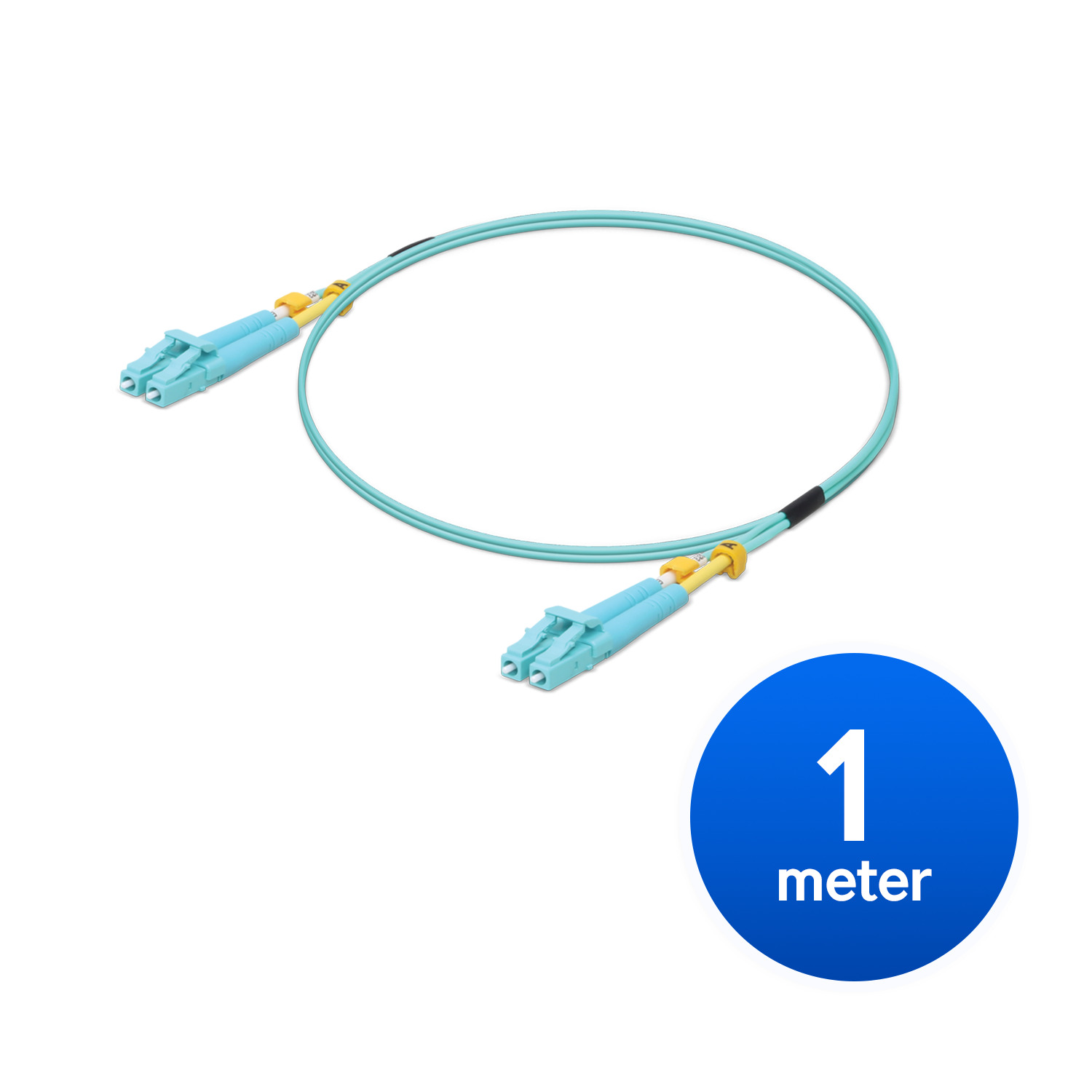 Ubiquiti MultiMode 10 Gbps OM3 Duplex LC Cable, 1m Length, Single Unit,10 Gbps Throughput, LC-LC Connector