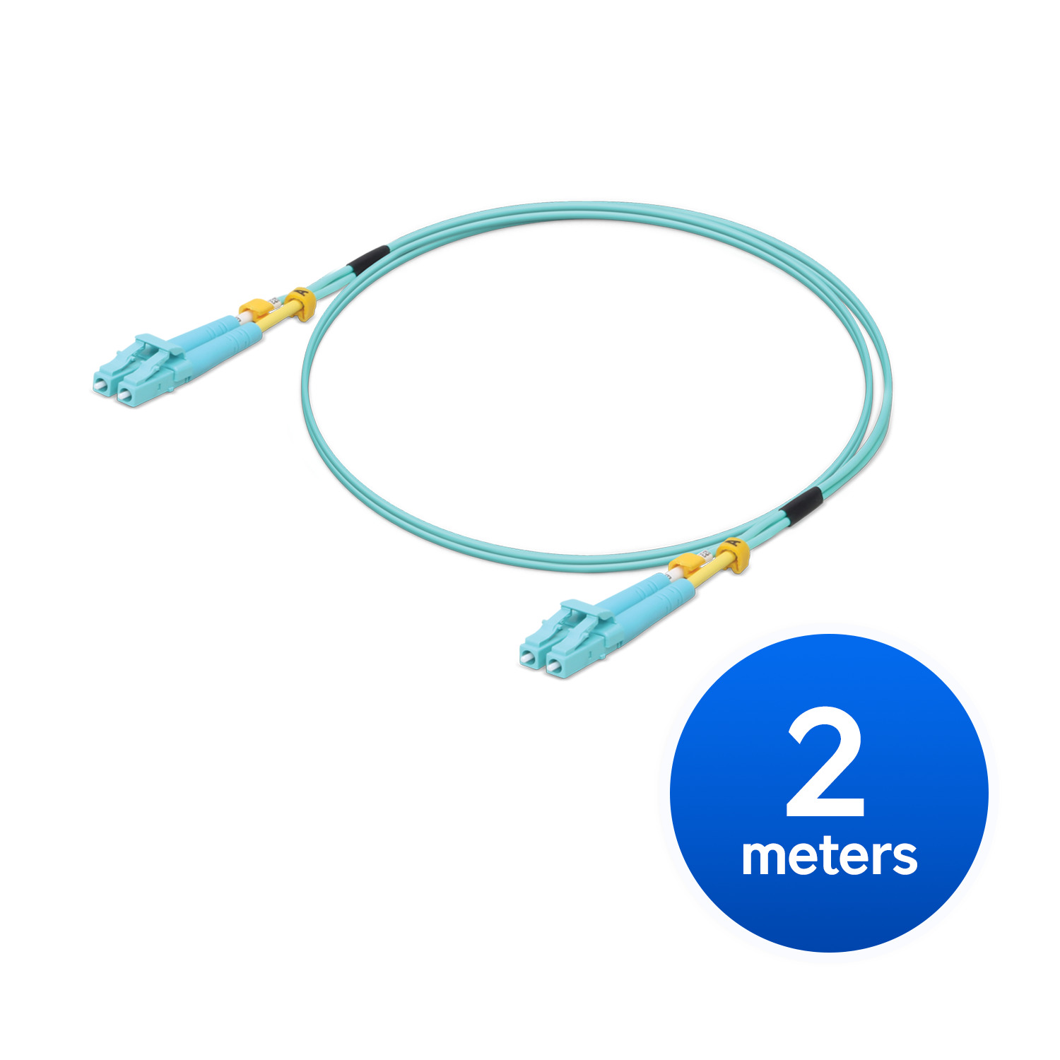 Ubiquiti MultiMode 10 Gbps OM3 Duplex LC Cable, 2m Length, Single Unit,10 Gbps Throughput, LC-LC Connector