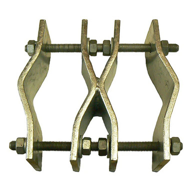 ZCG Parallel Clamp Bracket, Galvanised Steel, 40-75mm Pole, 40-75mm Ancillary