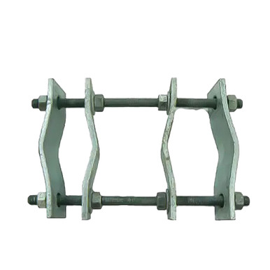 ZCG Parallel Mast Mount Clamp, Galvanised Steel, 40-75mm Boom, 40-90mm Mast
