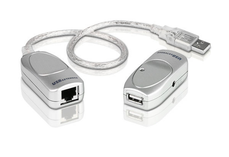 Aten Extender USB 2.0 Cat 5 Extender, extends up to 60m, supports USB speeds up to 12Mbps, Plug an Play