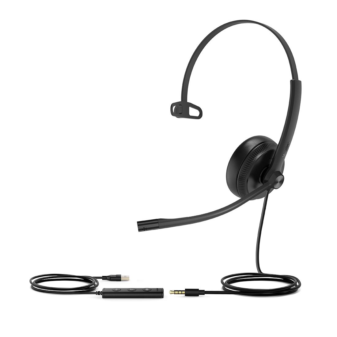 *last stock Yealink UH34 Special Edition Mono UC USB Headset, USB-A 3.5mm, Audio Clarity, Noise Cancelling Microphone, Leather Ear Cushions, YHC20 Co