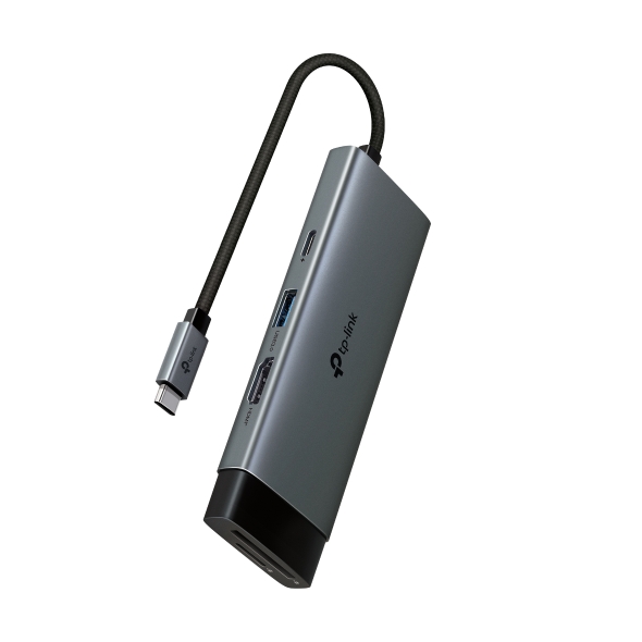 TP-Link UH7021C USB-C 7-in-1 Hub, 4K@60Hz HDMI, SD/microSD UHS-I, 100W PD Pass-Through, 3× USB-A 5Gbps