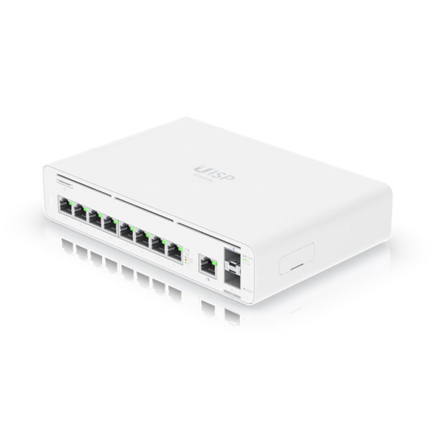Ubiquiti UISP Host Console,Integrated Switch & Multi-gigabit Ethernet Gateway, (9) GbE RJ45 ports, (2) 10G SFP+ ports, Up 8,500 Mbps