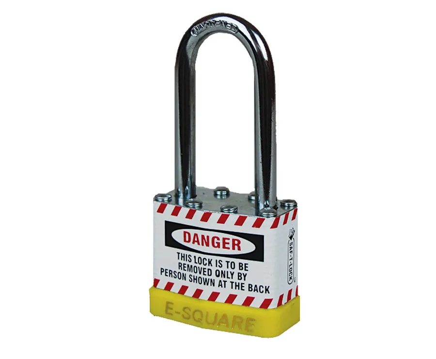 LOCKOUT STEEL PADLOCK LONG SHACKLE