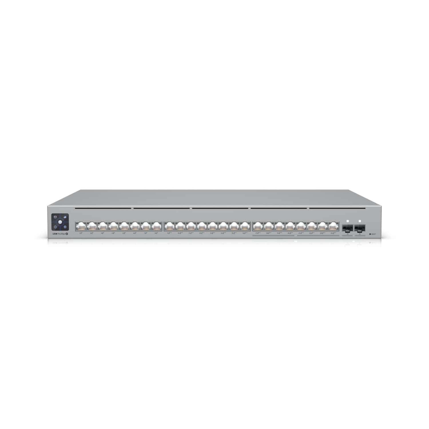Ubiquiti UniFi Network, 24-Port, POE 400W, (8) 2.5GbEPoE++, (16) GbE Ports - (8) PoE+, (8) PoE++, (2)10G SFP+, Layer3, Rack Mount