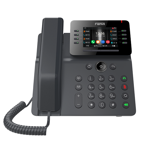 Fanvil V64 V2 Prime Busines Phone, 3.5' Color Screen, Built in WiFi & BT, Dual Gigabit Ports, PoE, 12 Lines, SBC Ready, 2 Year WTY