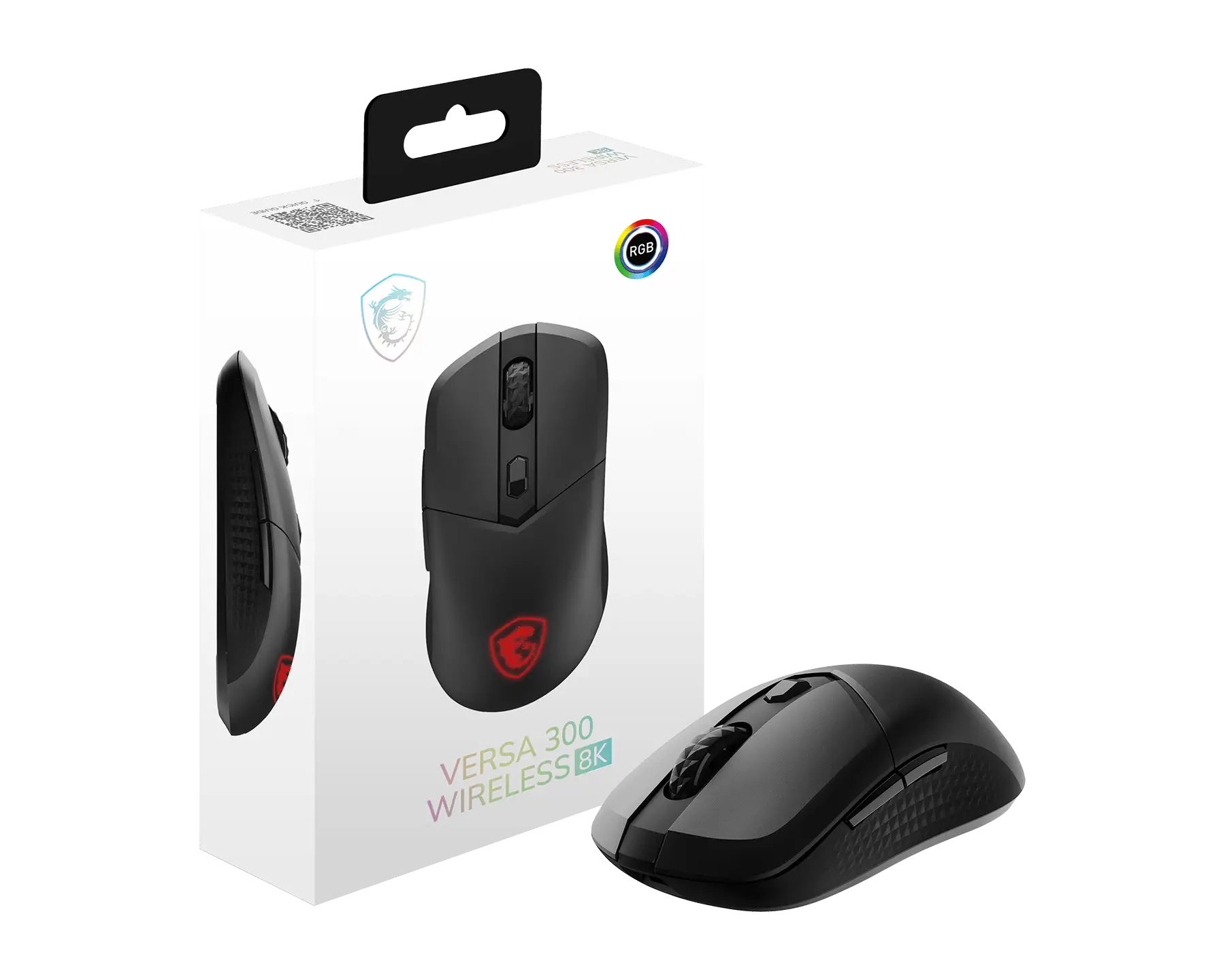 MSI VERSA 300 WIRELESS 8K BLACK GAMING MOUSE