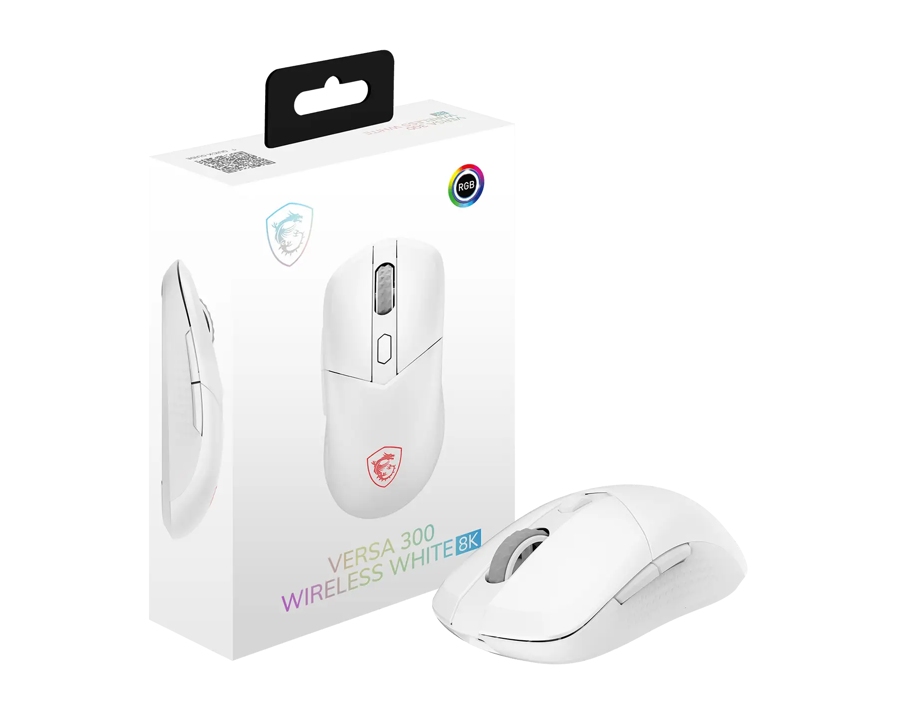 MSI VERSA 300 WIRELESS 8K WHITE GAMING MOUSE