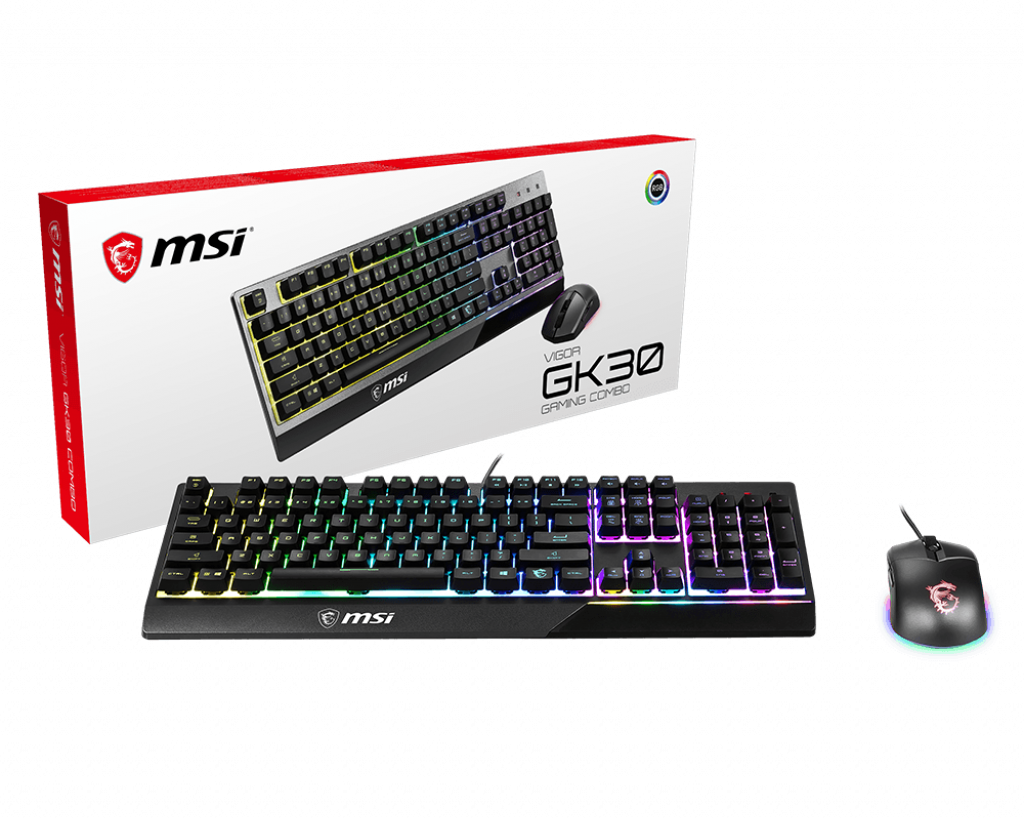 MSI VIGOR GK30 COMBO GAMING KEYBOARD & GAMING MOUSE