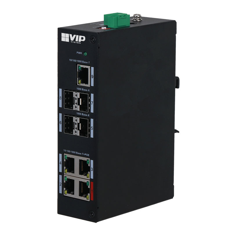 VIP Vision 9-port Unmanaged Gigabit Fibre Access PoE Ethernet Switch