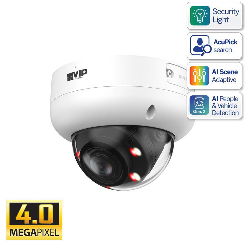 Professional AI Series 4.0MP Motorised Vandal Dome