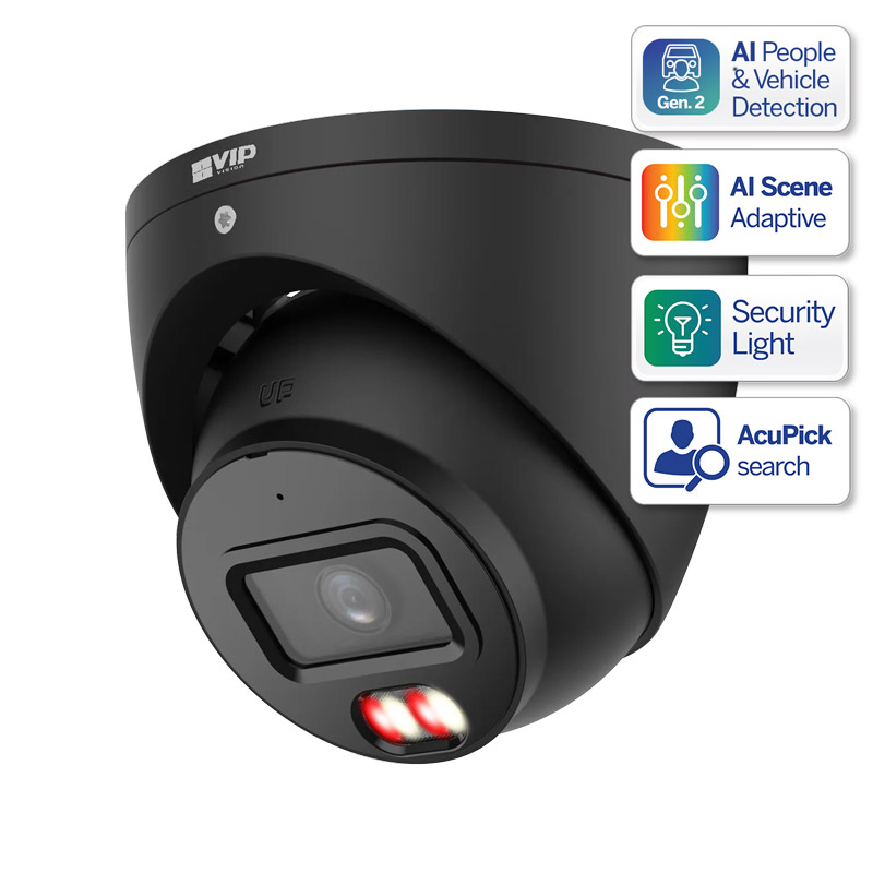 Professional AI Series 6.0MP Fixed Turret (Black)