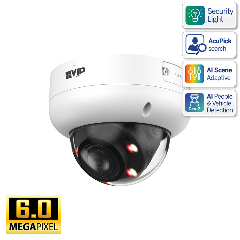 Professional AI Series 6.0MP Motorised Vandal Dome