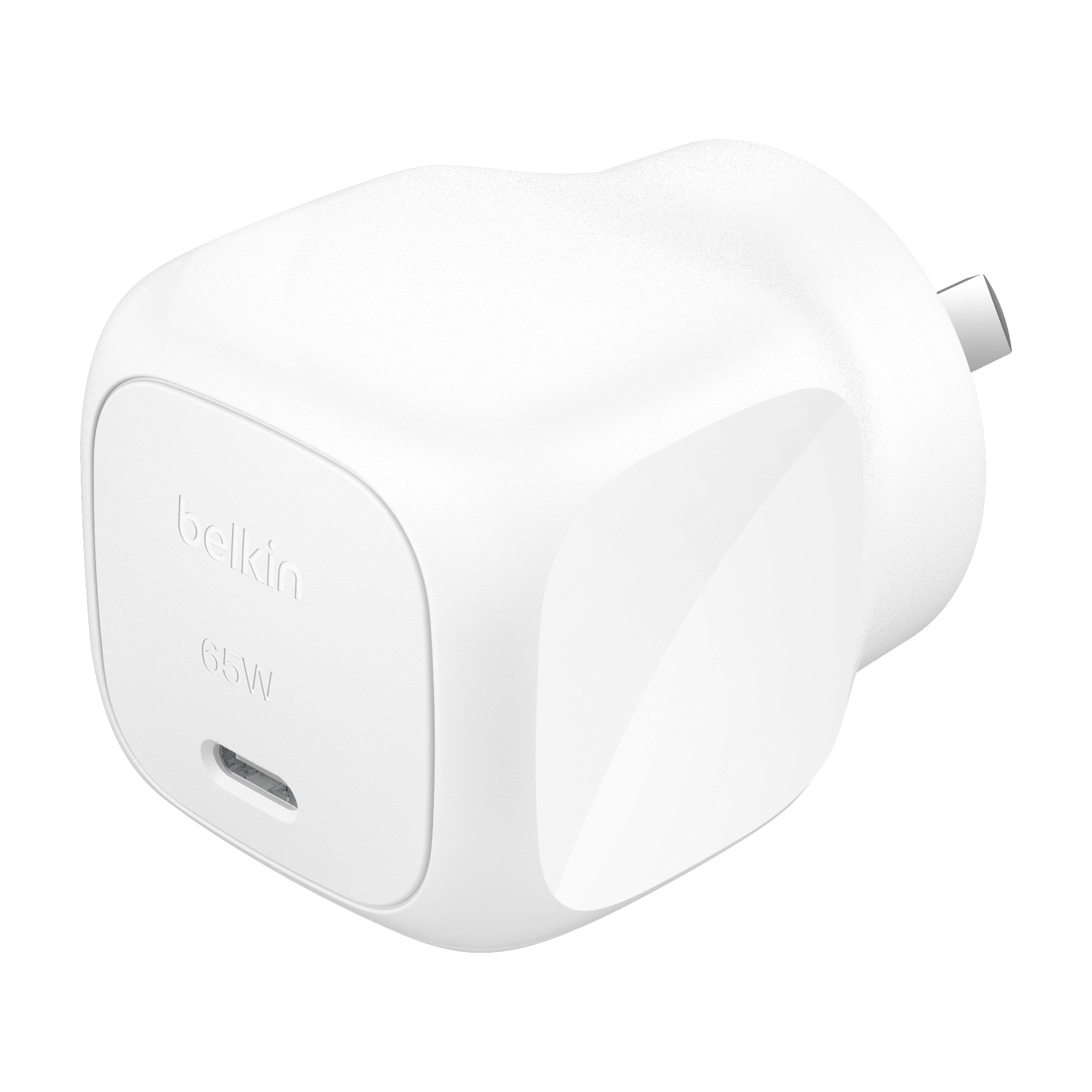 Belkin BoostCharge Compact USB-C Wall Charger 65W - White (WCA011auWH),Best for Phones,Laptop & Tablets, $2500 CEW, 2 Years Warranty