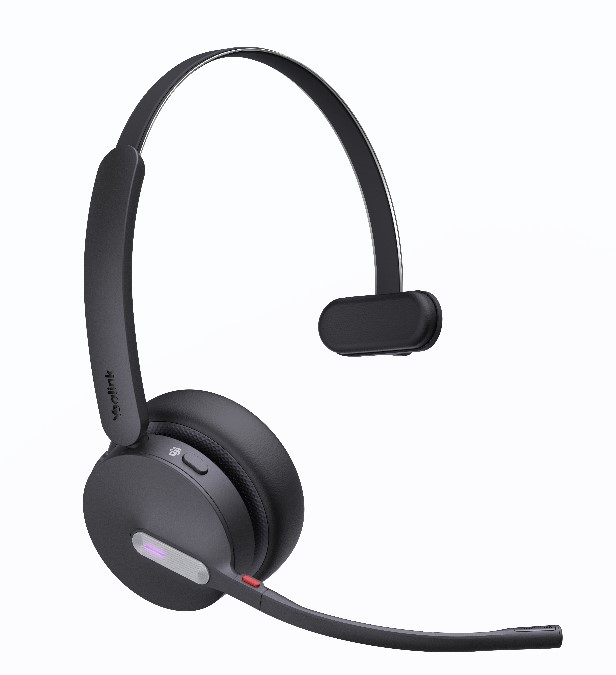 *Last Stock Yealink WH64 Hybrid Mono UC DECT Wireless Headset, DECT & Bluetooth Hybrid Wireless Technology, 3-Mic Noise Cancellation,UC Certified, Do