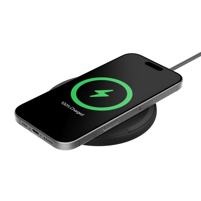 Belkin BoostCharge Wireless Charging Pad (15W) + USB-C to USB-C Cable (1.5M) - Black (WIA012fqBK), LED Indicator, $2500 CEW, 2 Years Warranty