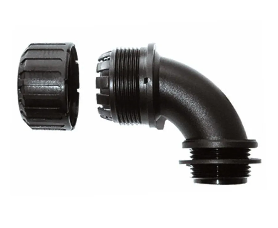 FITTING XF 90DEG FXD EXT THREAD M16