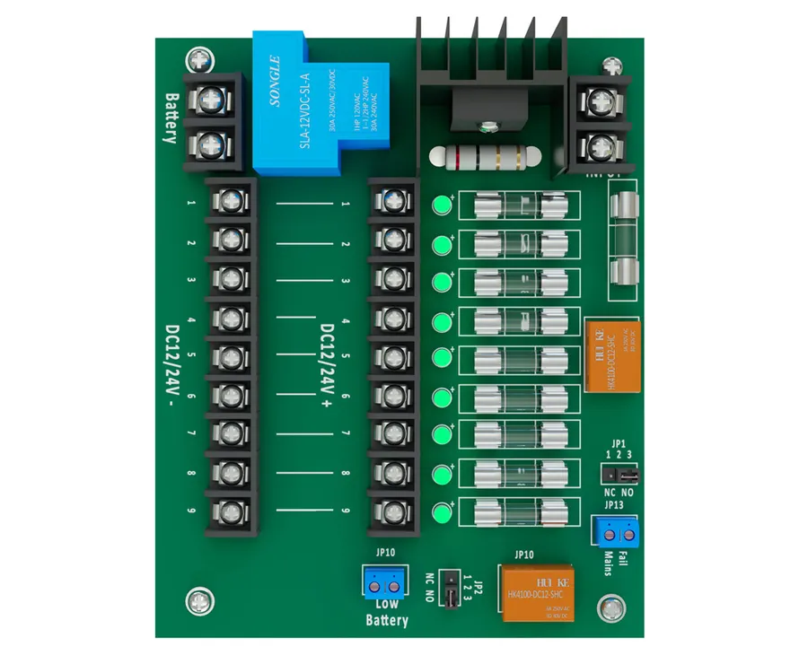 DC 9 WAY PCB