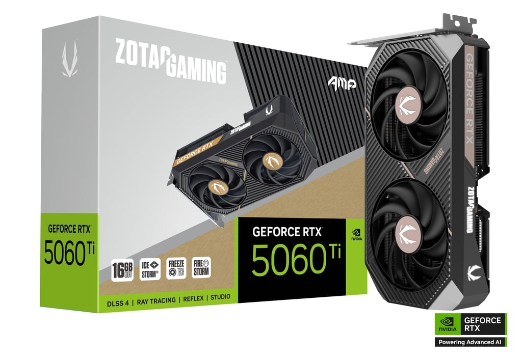 16GB ZOTAC RTX 5060Ti AMP GPU